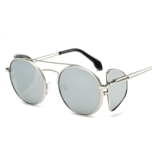 Designer Inspired Oversize Round Open Temple Frame High Fashion Sunglasses - Mix Colors